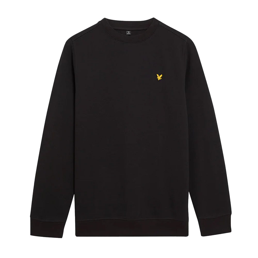 Navy Peony - Front - Lyle & Scott Boys Brushed Fleece Crew Neck Sweatshirt