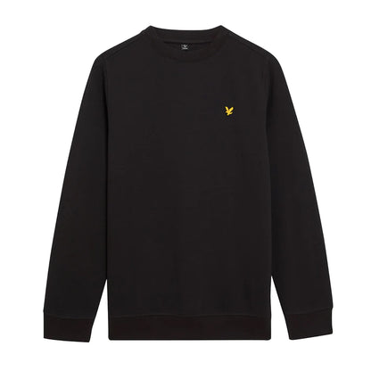 Navy Peony - Front - Lyle & Scott Boys Brushed Fleece Crew Neck Sweatshirt