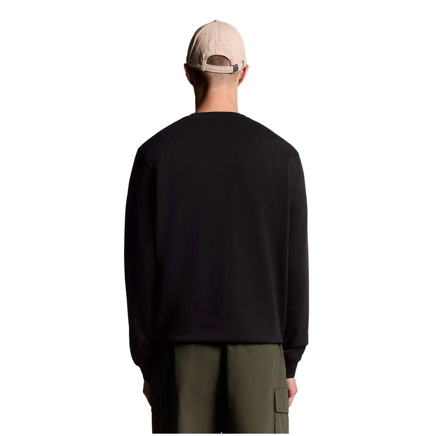 Jet Black - Back - Lyle & Scott Mens Sweatshirt