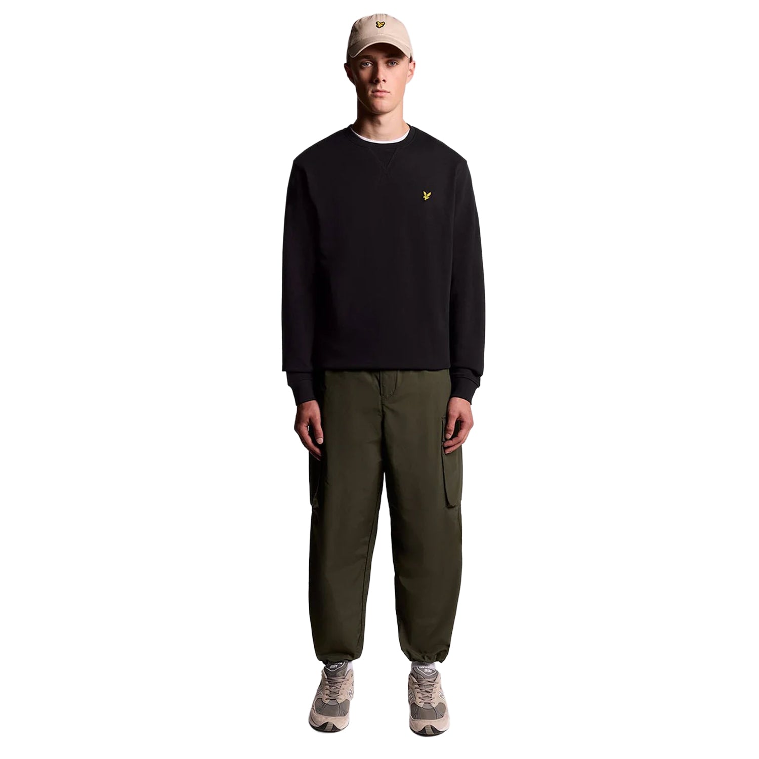 Jet Black - Side - Lyle & Scott Mens Sweatshirt