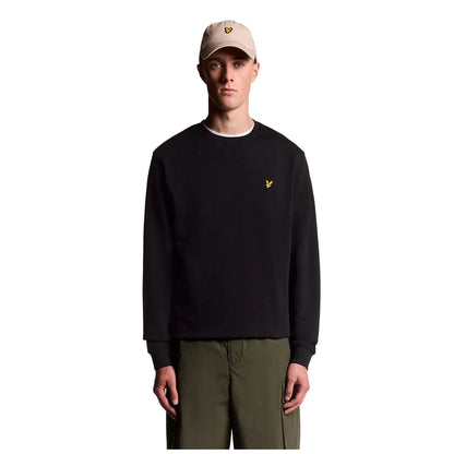 Jet Black - Front - Lyle & Scott Mens Sweatshirt
