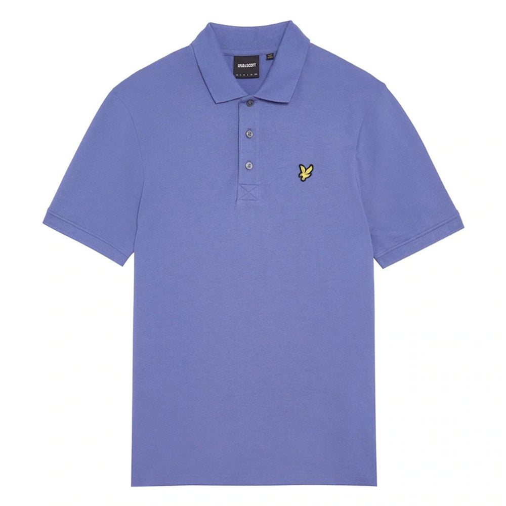 Chambray Blue - Front - Lyle & Scott Mens Pique Classic Polo Shirt