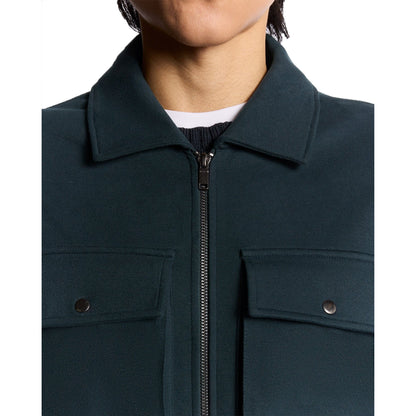 Carbon - Side - Lyle & Scott Mens Jersey Interlocking Overshirt