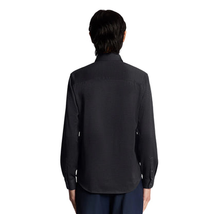 Lacquer - Back - Lyle & Scott Mens Two Tone Jacquard Shirt
