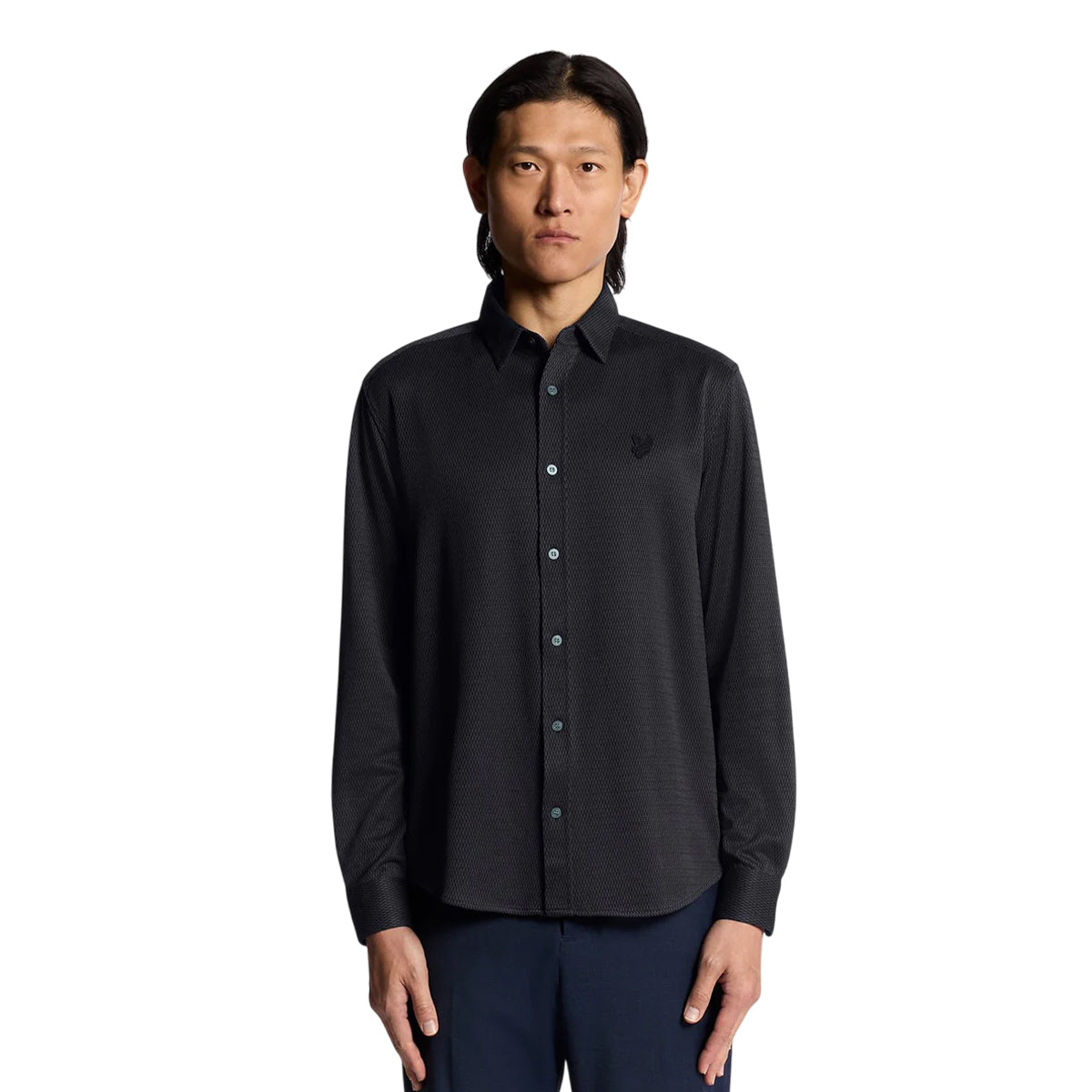 Lacquer - Lifestyle - Lyle & Scott Mens Two Tone Jacquard Shirt