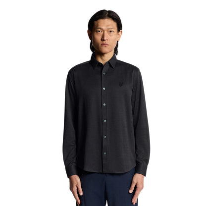 Lacquer - Lifestyle - Lyle & Scott Mens Two Tone Jacquard Shirt