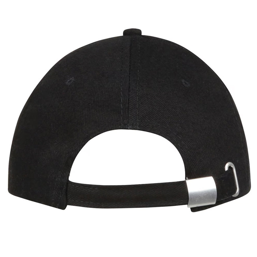 Black-Red - Back - SOLS Buffalo 6 Panel Baseball Cap
