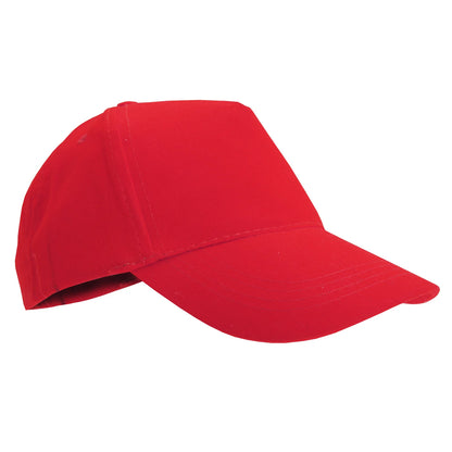 Red - Back - SOLS Childrens-Kids Sunny Baseball Cap
