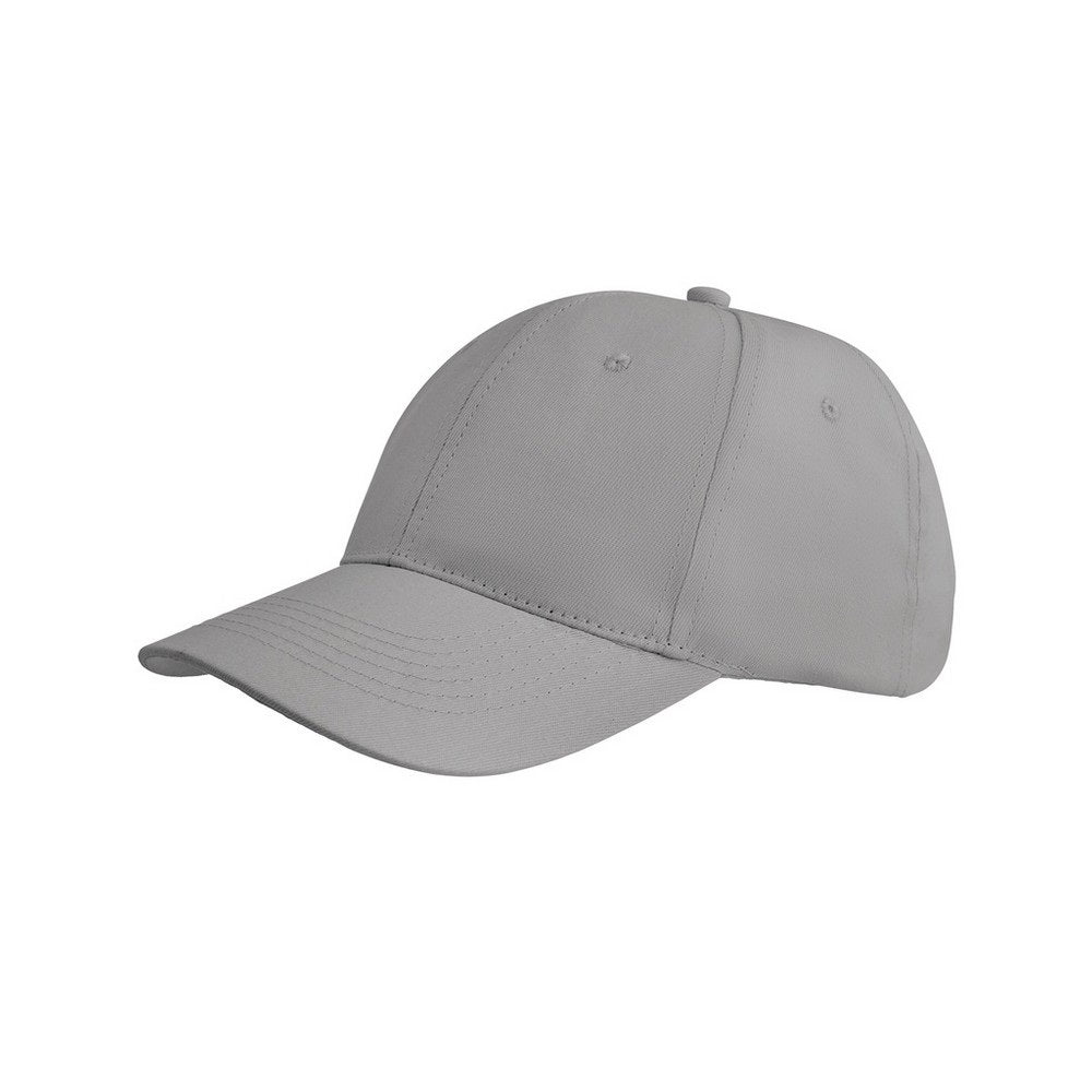 Pure Grey - Back - SOLS Apollo 6 Panel Baseball Cap