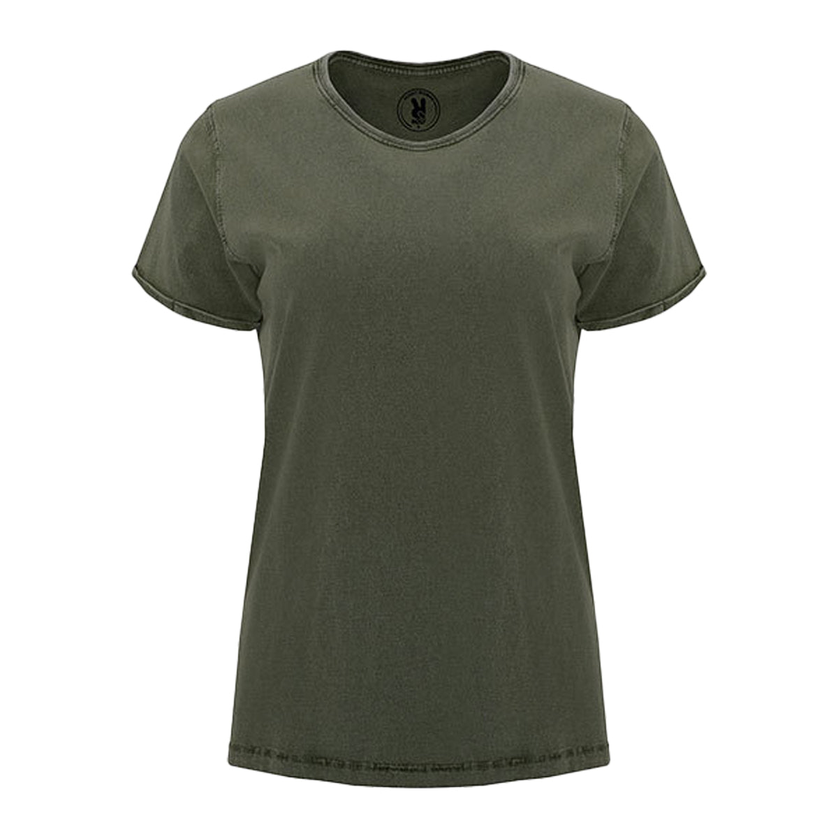 Dark Green Brown - Front - Roly Womens-Ladies Husky T-Shirt
