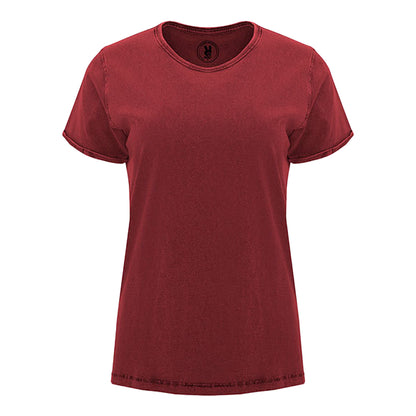 Garnet Red - Front - Roly Womens-Ladies Husky T-Shirt