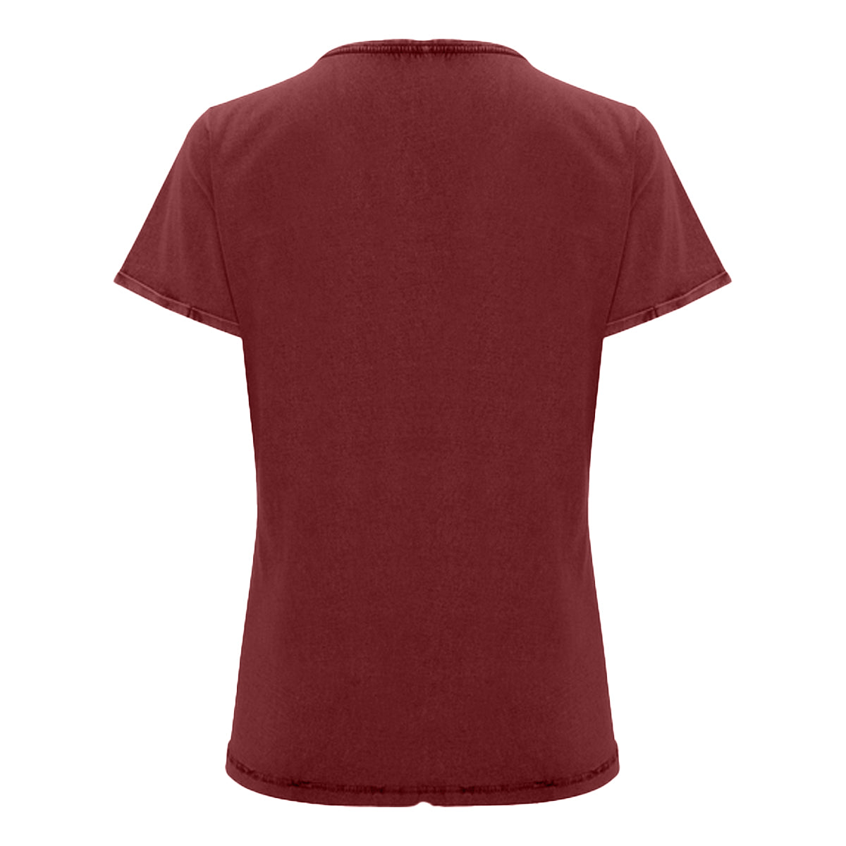 Garnet Red - Back - Roly Womens-Ladies Husky T-Shirt
