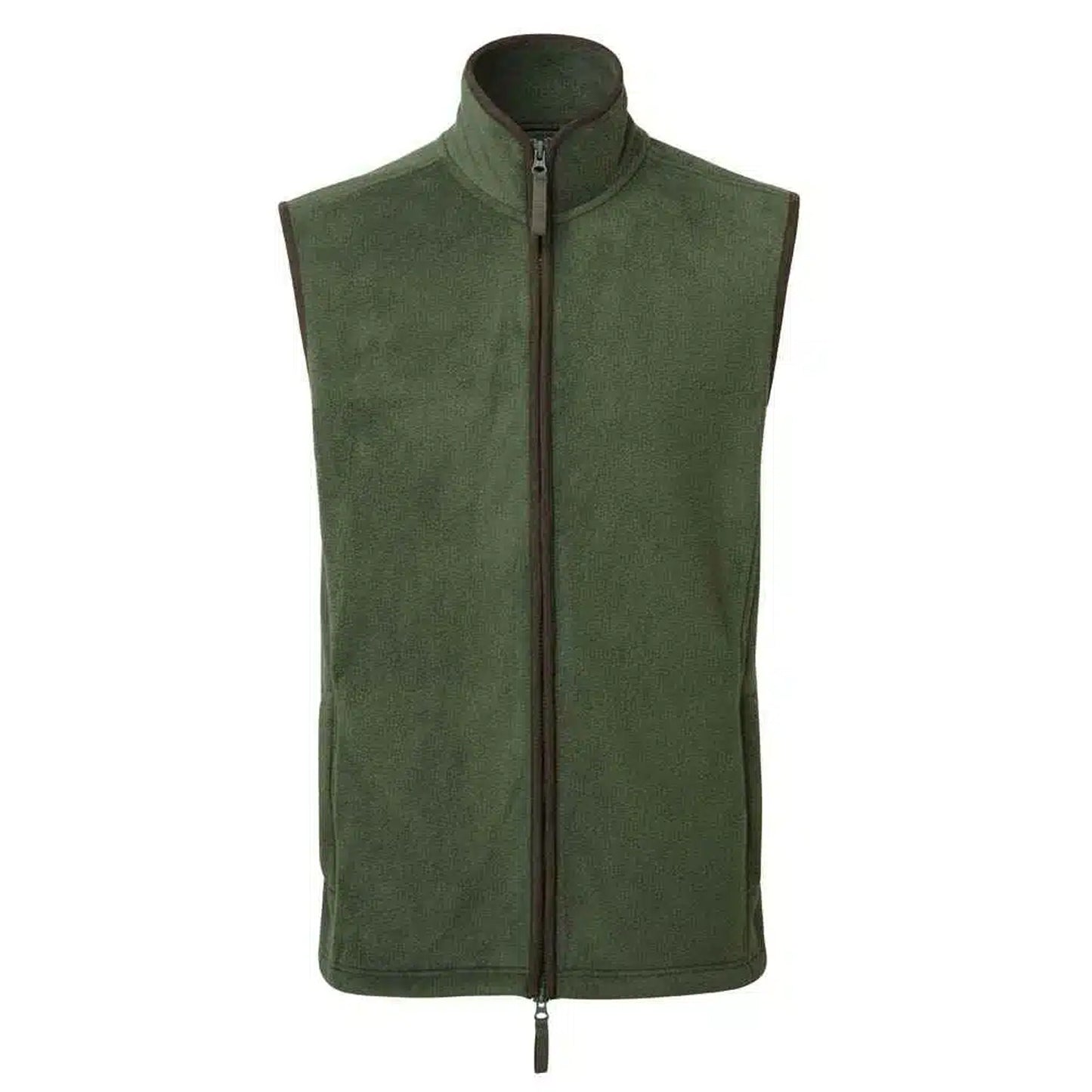 Moss Green-Brown - Front - Premier Mens Artisan Fleece Gilet
