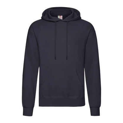 Deep Navy - Front - Fruit of the Loom Unisex Adult Polycotton Lightweight Hoodie