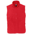 Red - Front - SOLS Unisex Adult Norway Fleece Gilet