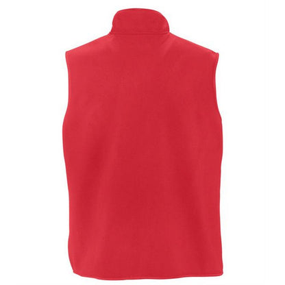 Red - Back - SOLS Unisex Adult Norway Fleece Gilet
