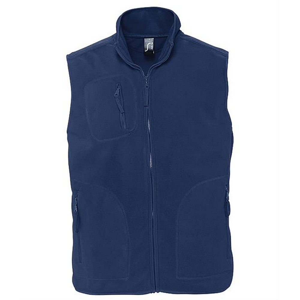 Navy - Front - SOLS Unisex Adult Norway Fleece Gilet