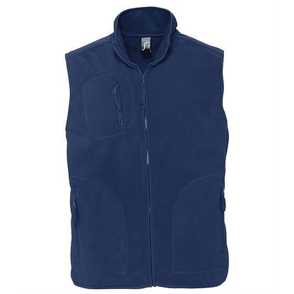 Navy - Front - SOLS Unisex Adult Norway Fleece Gilet