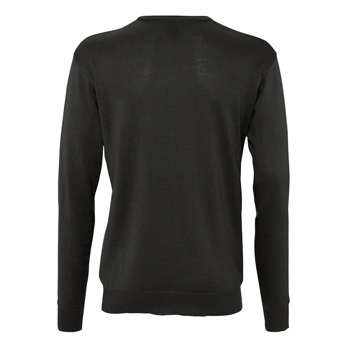 Black - Back - SOLS Mens Galaxy V Neck Jumper