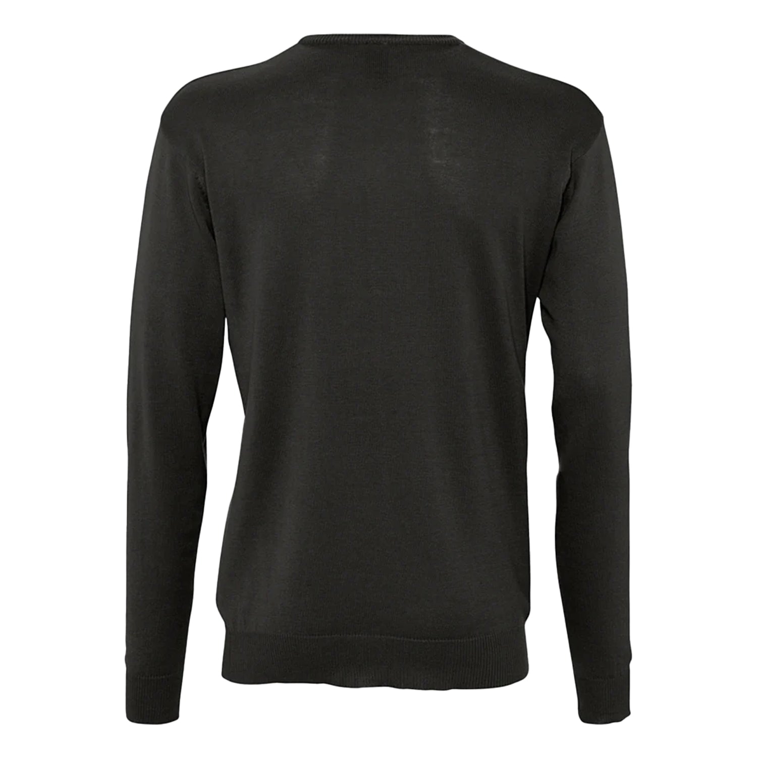Black - Back - SOLS Mens Galaxy V Neck Jumper