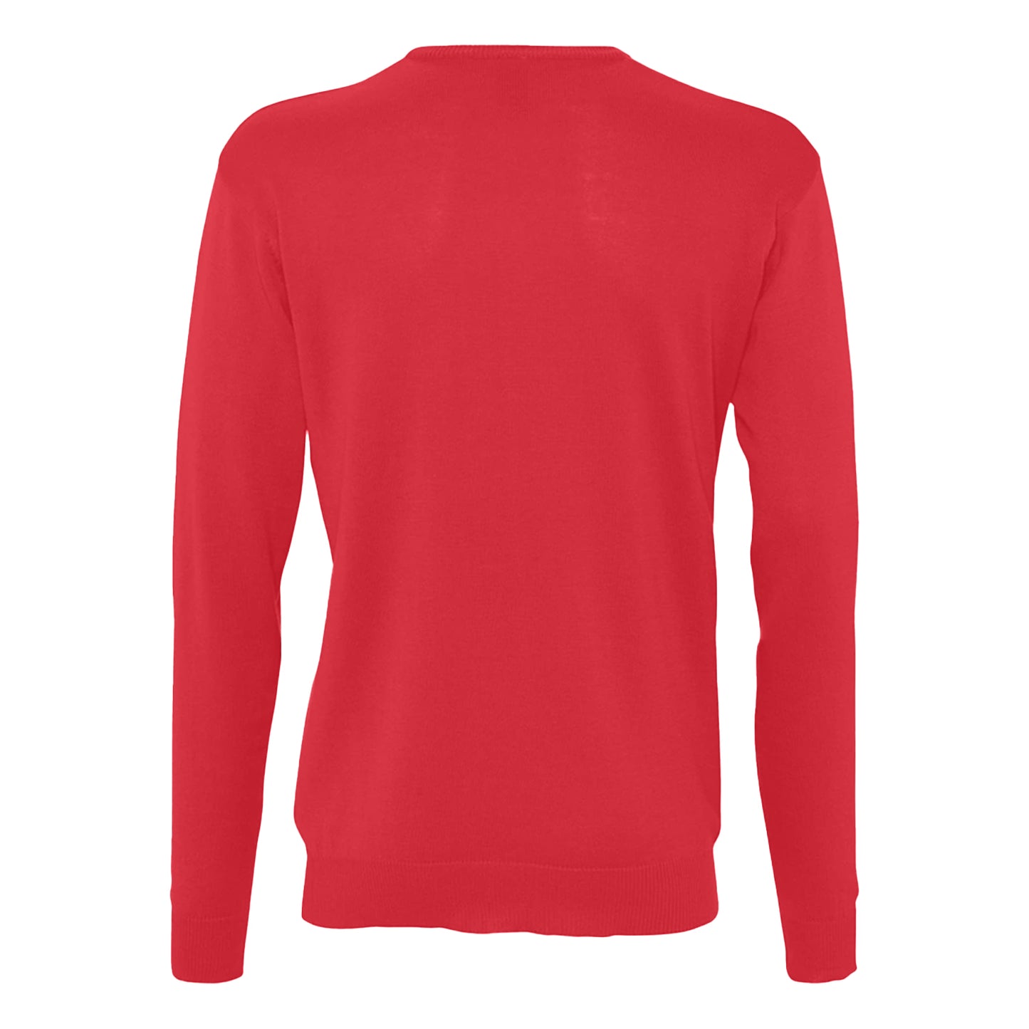 Red - Back - SOLS Mens Galaxy V Neck Jumper