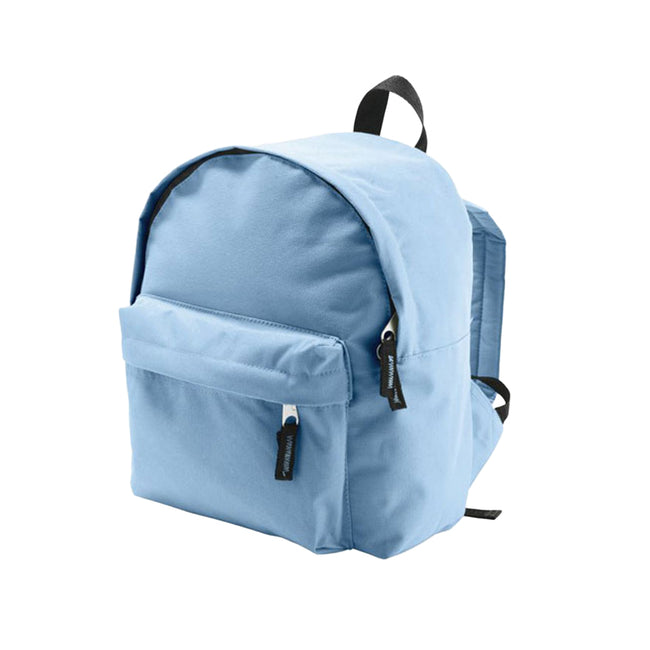 Sky Blue - Back - SOLS Childrens-Kids Rider Backpack