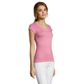 Orchid Pink - Side - SOLS Womens-Ladies Moon V Neck T-Shirt