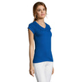 Royal Blue - Side - SOLS Womens-Ladies Moon V Neck T-Shirt