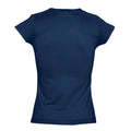 French Navy - Back - SOLS Womens-Ladies Moon V Neck T-Shirt