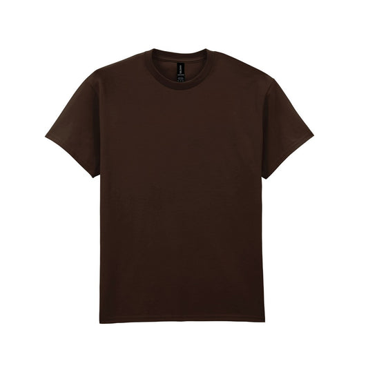 Dark Chocolate - Front - Gildan Unisex Adult Ultra Cotton T-Shirt