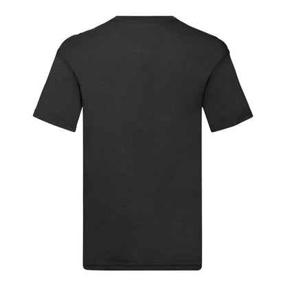 Black - Back - Fruit of the Loom Unisex Adult Original V Neck T-Shirt