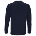 French Navy - Back - SOLS Unisex Adult Planet Long-Sleeved Polo Shirt
