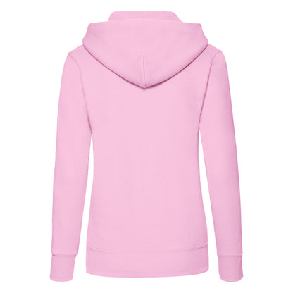 Light Pink - Back - Fruit of the Loom Womens-Ladies Classic Hoodie
