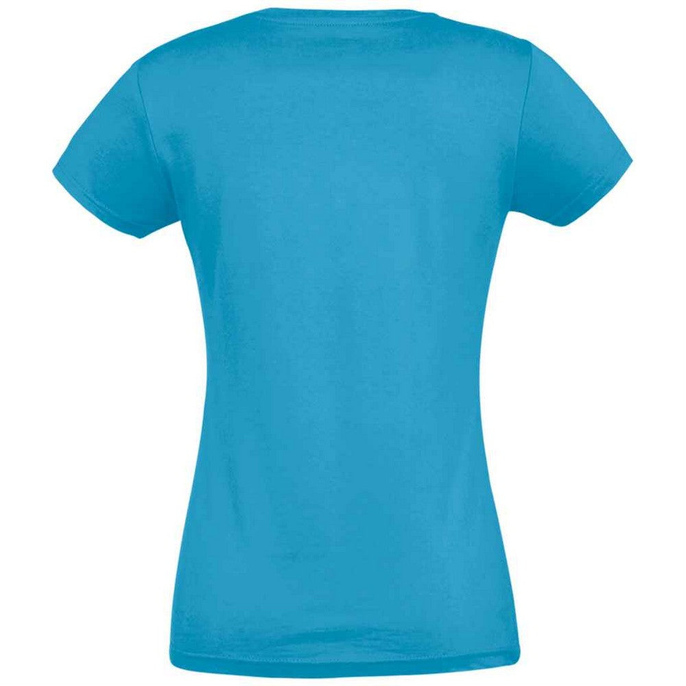 Aqua - Back - SOLS Womens-Ladies Imperial T-Shirt