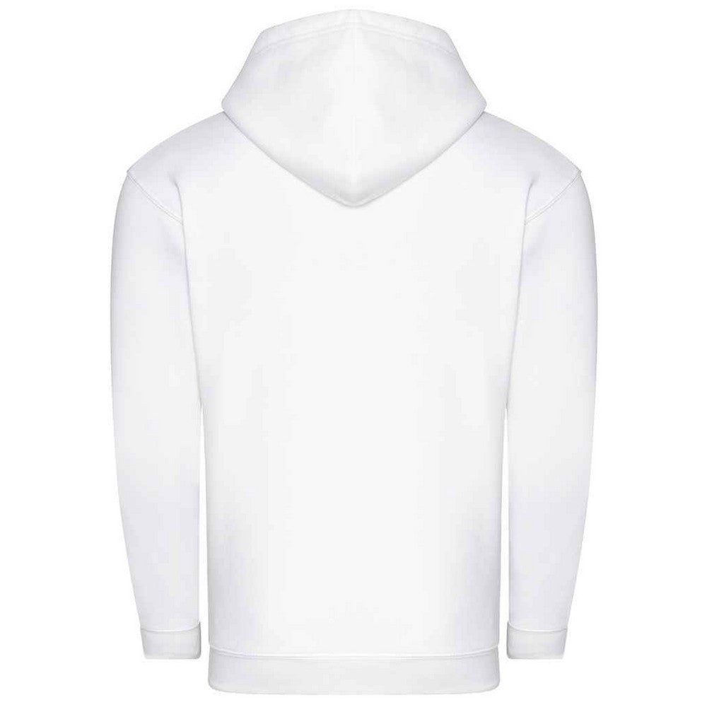 Arctic White - Back - Awdis Unisex Adult Organic Full Zip Hoodie