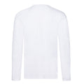 White - Back - Fruit of the Loom Unisex Adult Original Plain Long-Sleeved T-Shirt
