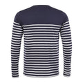French Navy-White - Back - SOLS Mens Matelot Striped Long-Sleeved T-Shirt