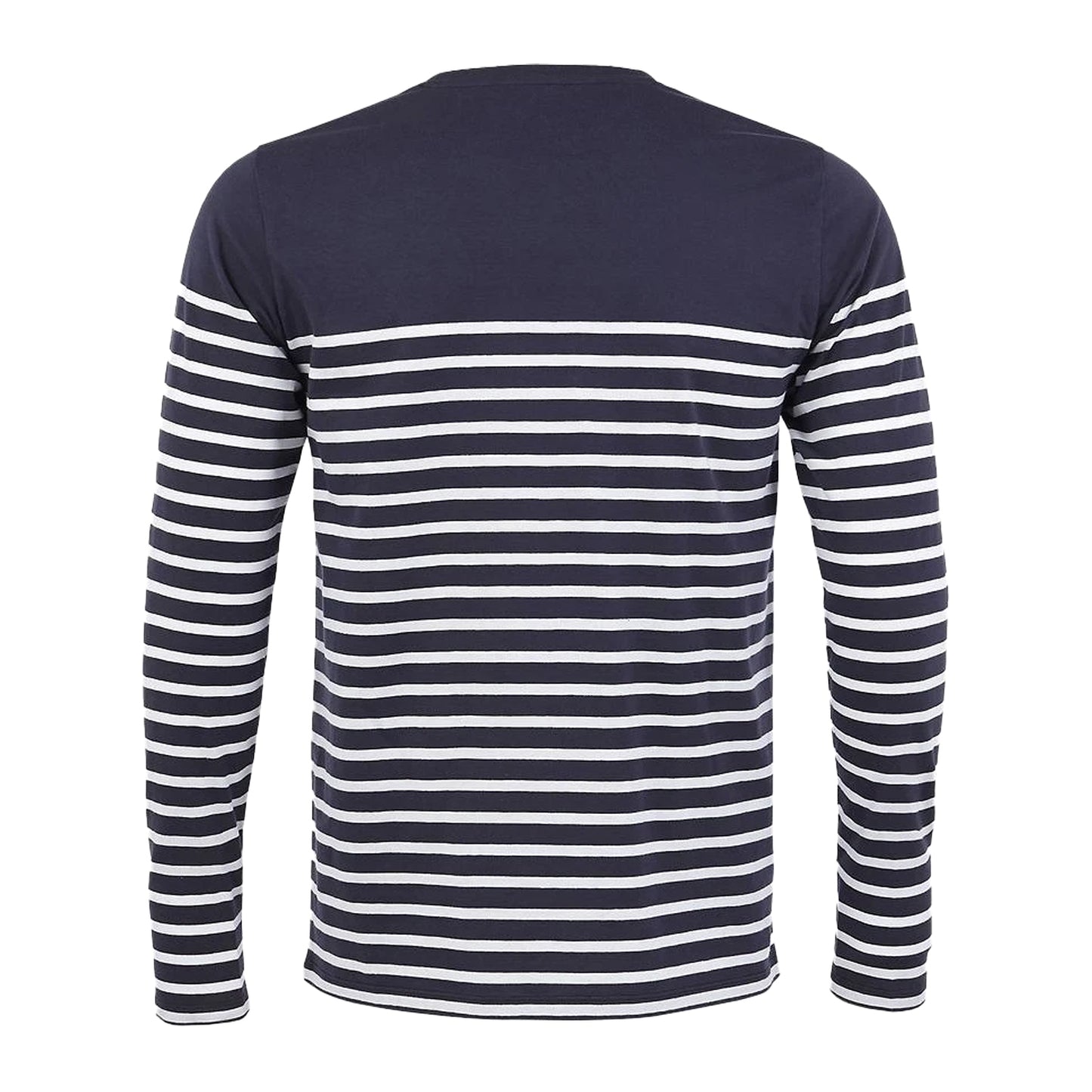 French Navy-White - Back - SOLS Mens Matelot Striped Long-Sleeved T-Shirt