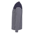 French Navy-White - Lifestyle - SOLS Mens Matelot Striped Long-Sleeved T-Shirt