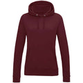 Burgundy - Front - Awdis Womens-Ladies College Hoodie