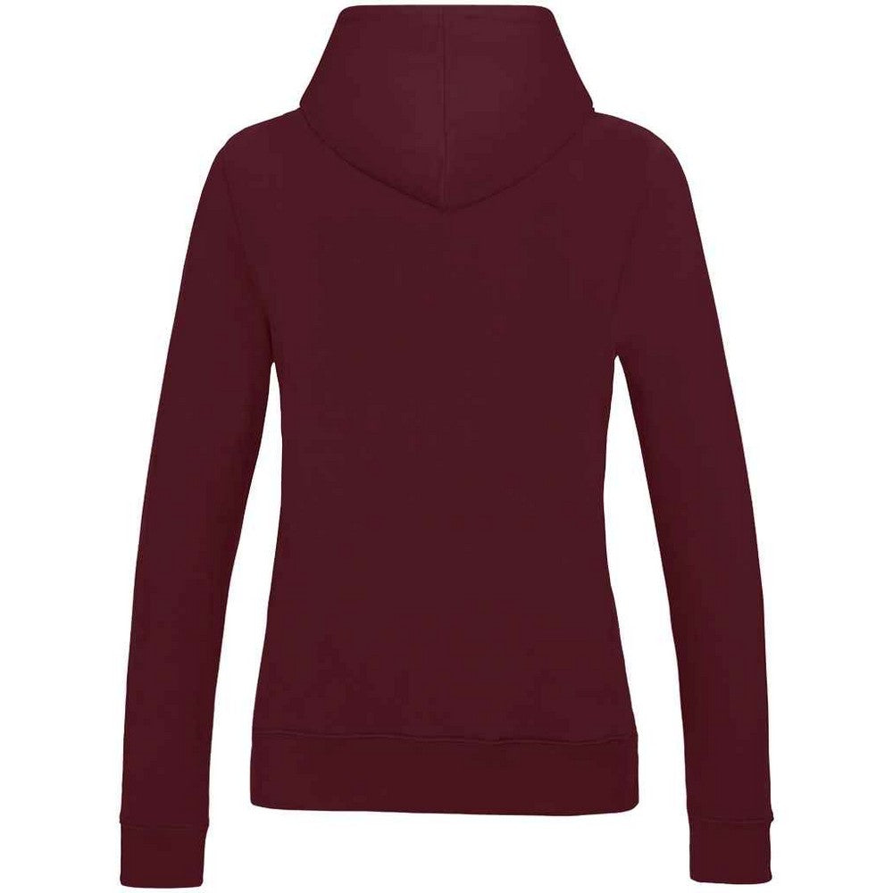 Burgundy - Back - Awdis Womens-Ladies College Hoodie