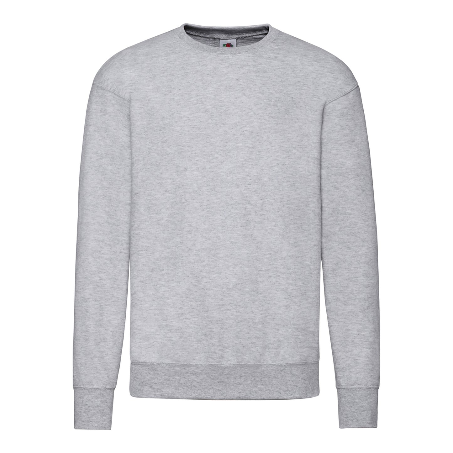 Heather Grey - Front - Fruit of the Loom Unisex Adult Lightweight Set-in Sweatshirt
