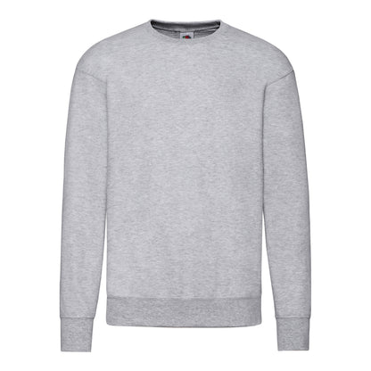 Heather Grey - Front - Fruit of the Loom Unisex Adult Lightweight Set-in Sweatshirt