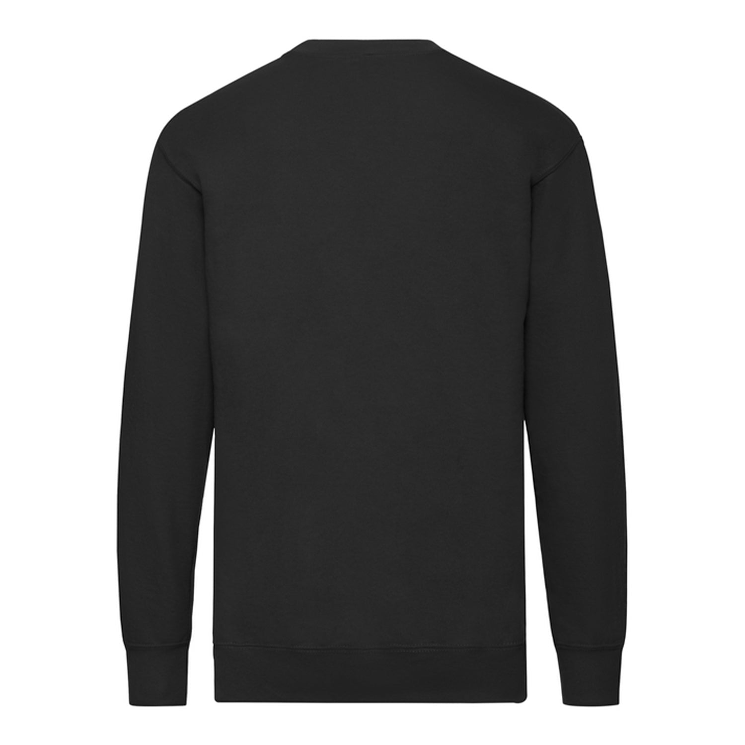 Black - Back - Fruit of the Loom Unisex Adult Lightweight Set-in Sweatshirt