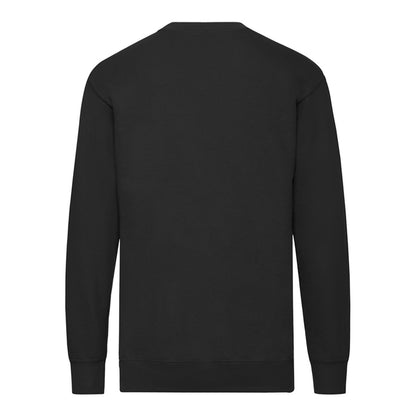 Black - Back - Fruit of the Loom Unisex Adult Lightweight Set-in Sweatshirt