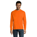Orange - Front - SOLS Mens Monarch Long-Sleeved T-Shirt