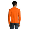 Orange - Back - SOLS Mens Monarch Long-Sleeved T-Shirt