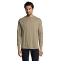 Khaki Green - Front - SOLS Mens Monarch Long-Sleeved T-Shirt