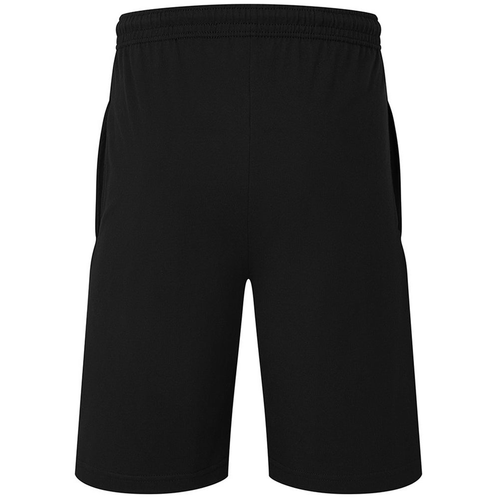 Black - Back - Fruit of the Loom Unisex Adult Jersey Shorts