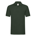Bottle Green - Front - Fruit of the Loom Unisex Adult Premium Polo Shirt